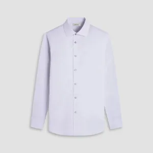 Adjustable Drawcord WrinkleResistant Fabric Bugatchi Axel Floral Long-Sleeve Shirt - Platinum