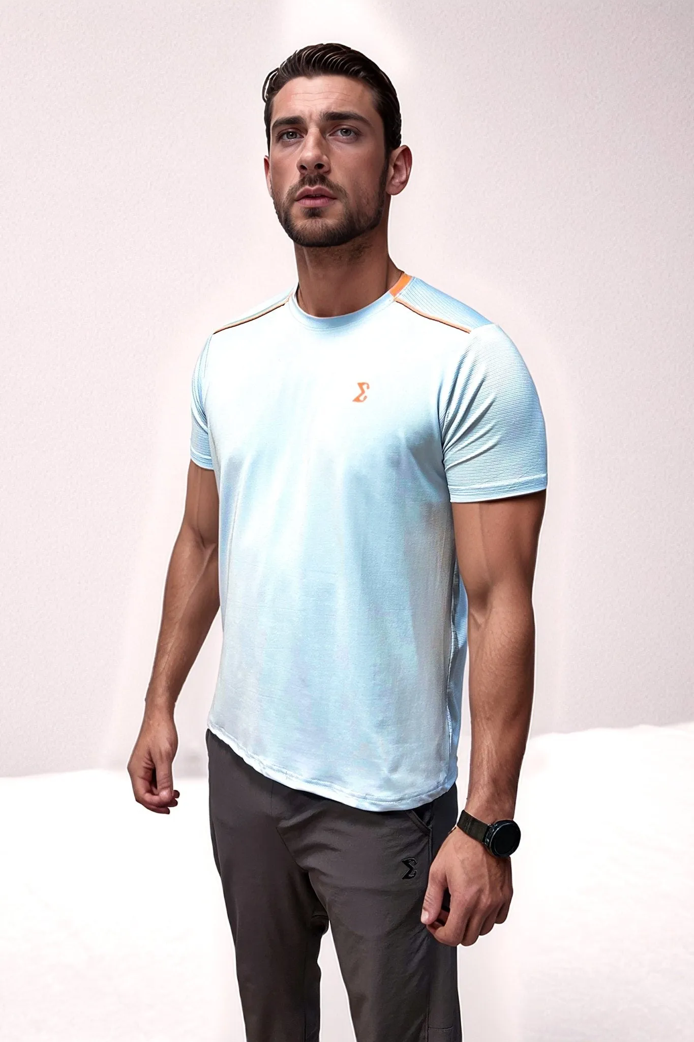 Strong Glow Racket Sports Tee Nantucket Breeze