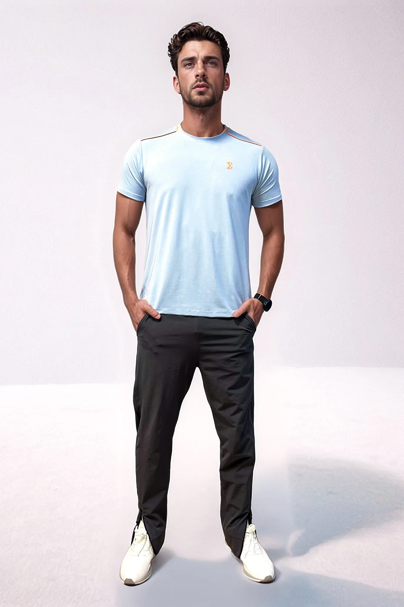 NoSlipWaistband AntiSnagFabric Racket Sports Tee Nantucket Breeze