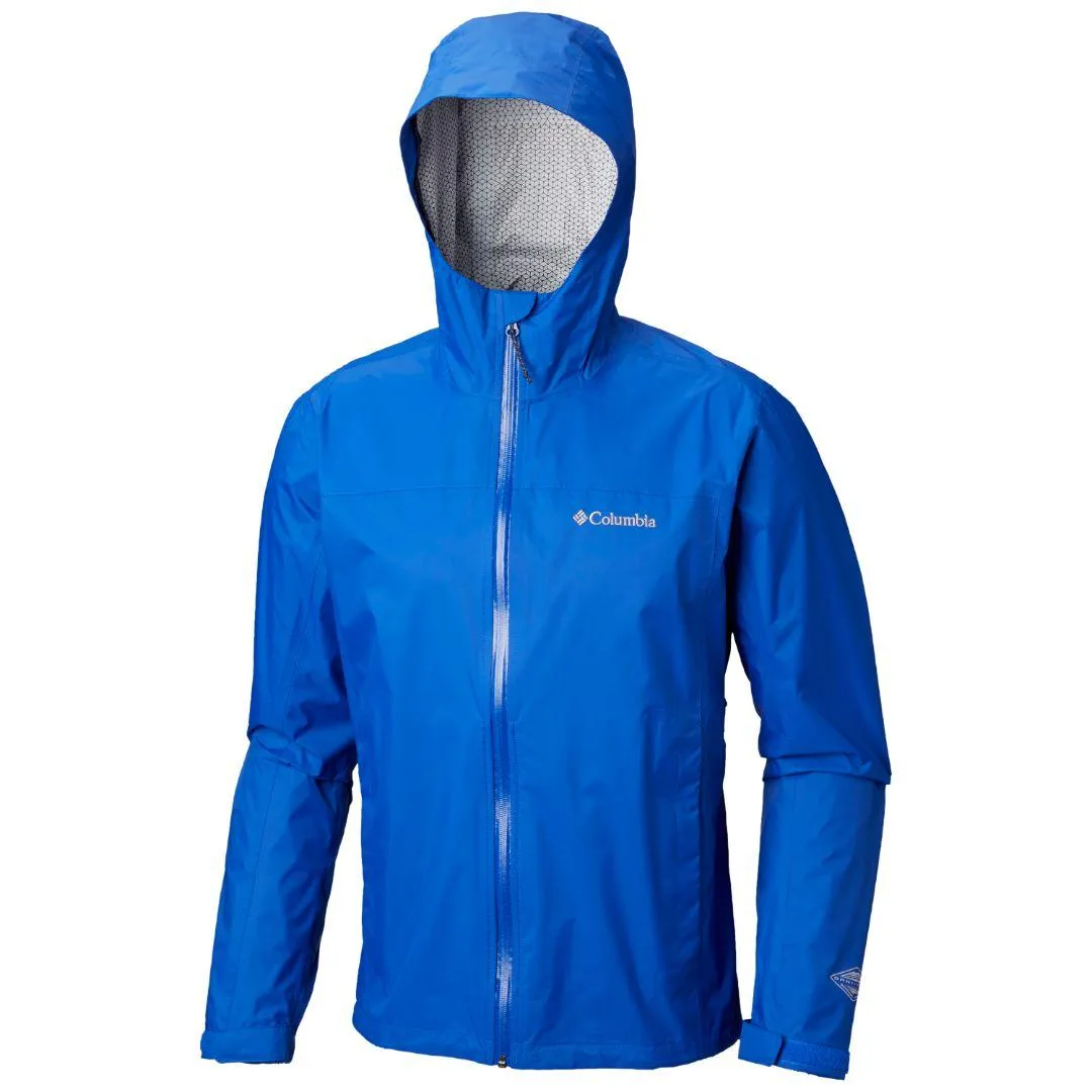 Columbia Men Blue EvaPOURation Jacket Waterproof Fashionable