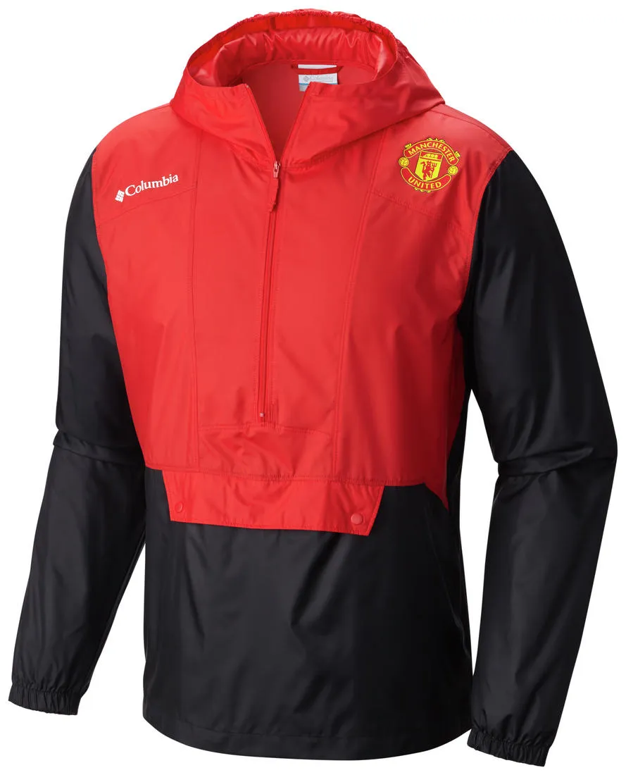 Columbia Men Red Flashback Windbreaker Pullover Tights Utility Fit