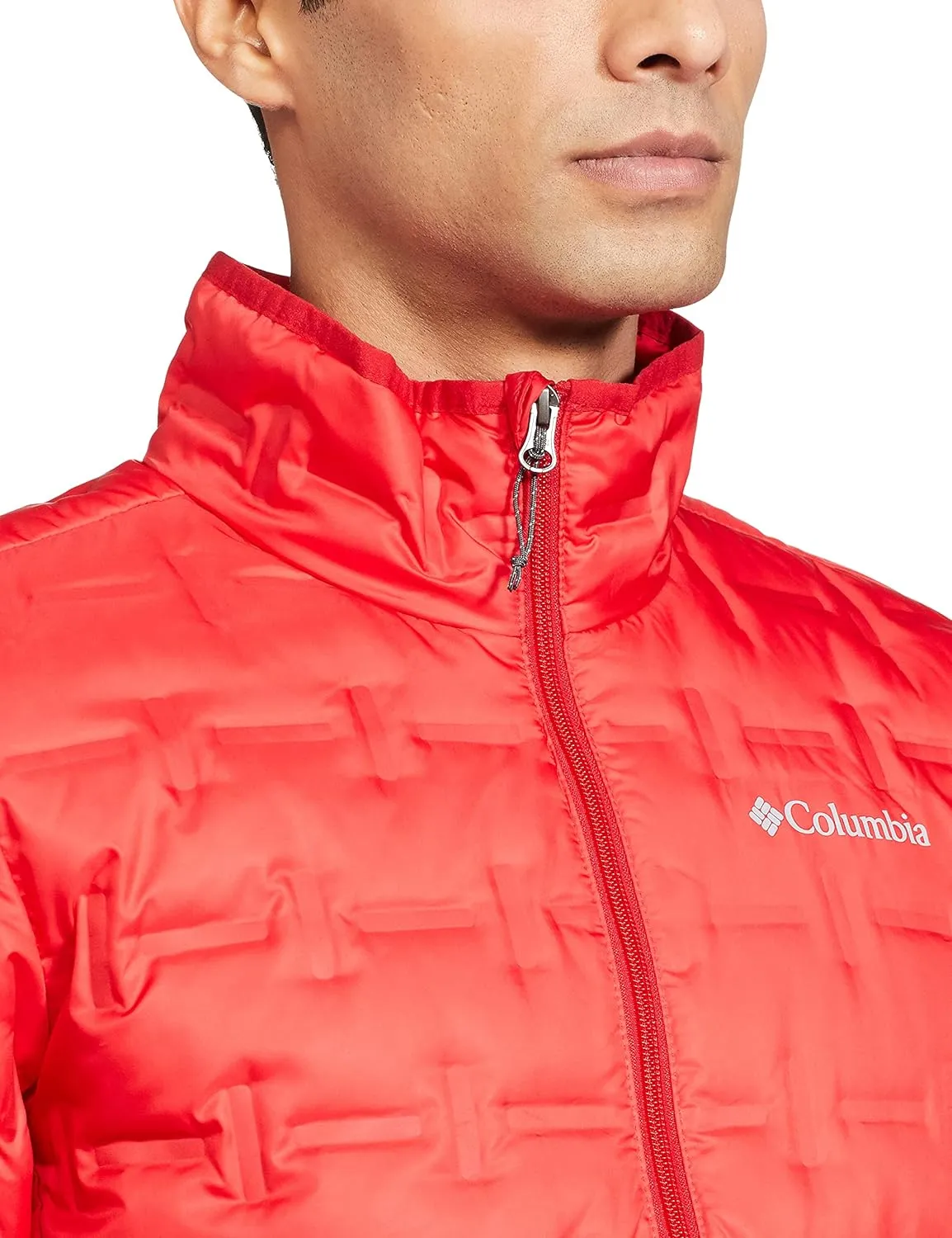 Lightweight Outerwear Thermal Insulation Layer Columbia Men Pink Delta Ridge Down Jacket