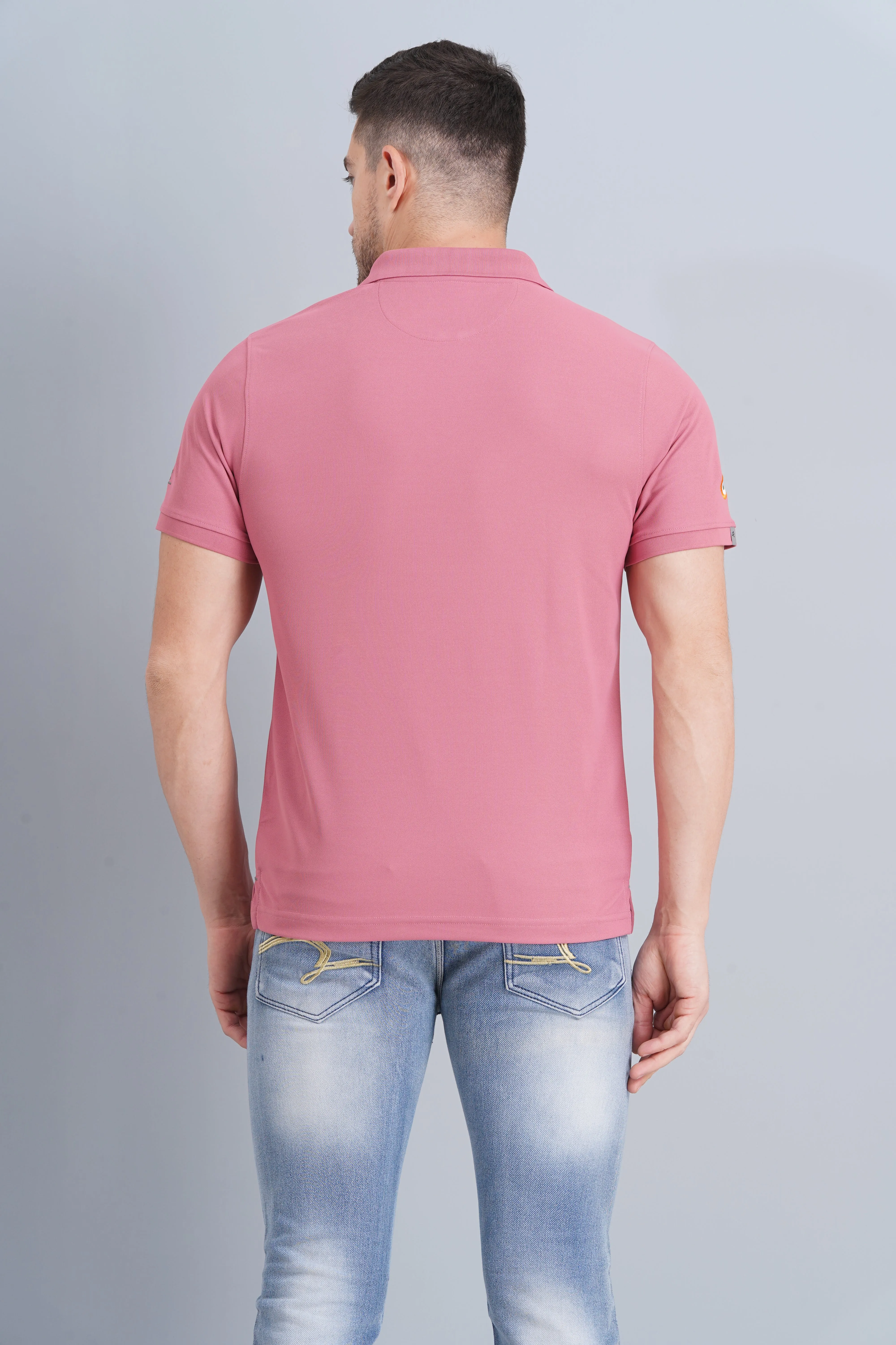 Men's Polo T Shirt Rafale Heather Rose Summer Ready