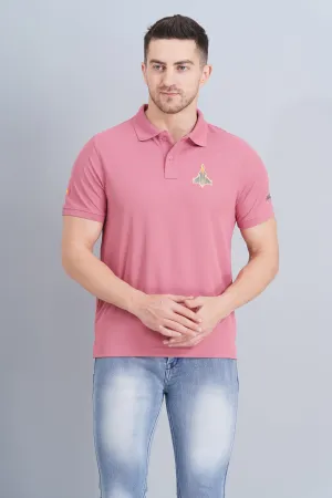 Business Travel Layered Collar Structure Men's Polo T Shirt Rafale Heather Rose