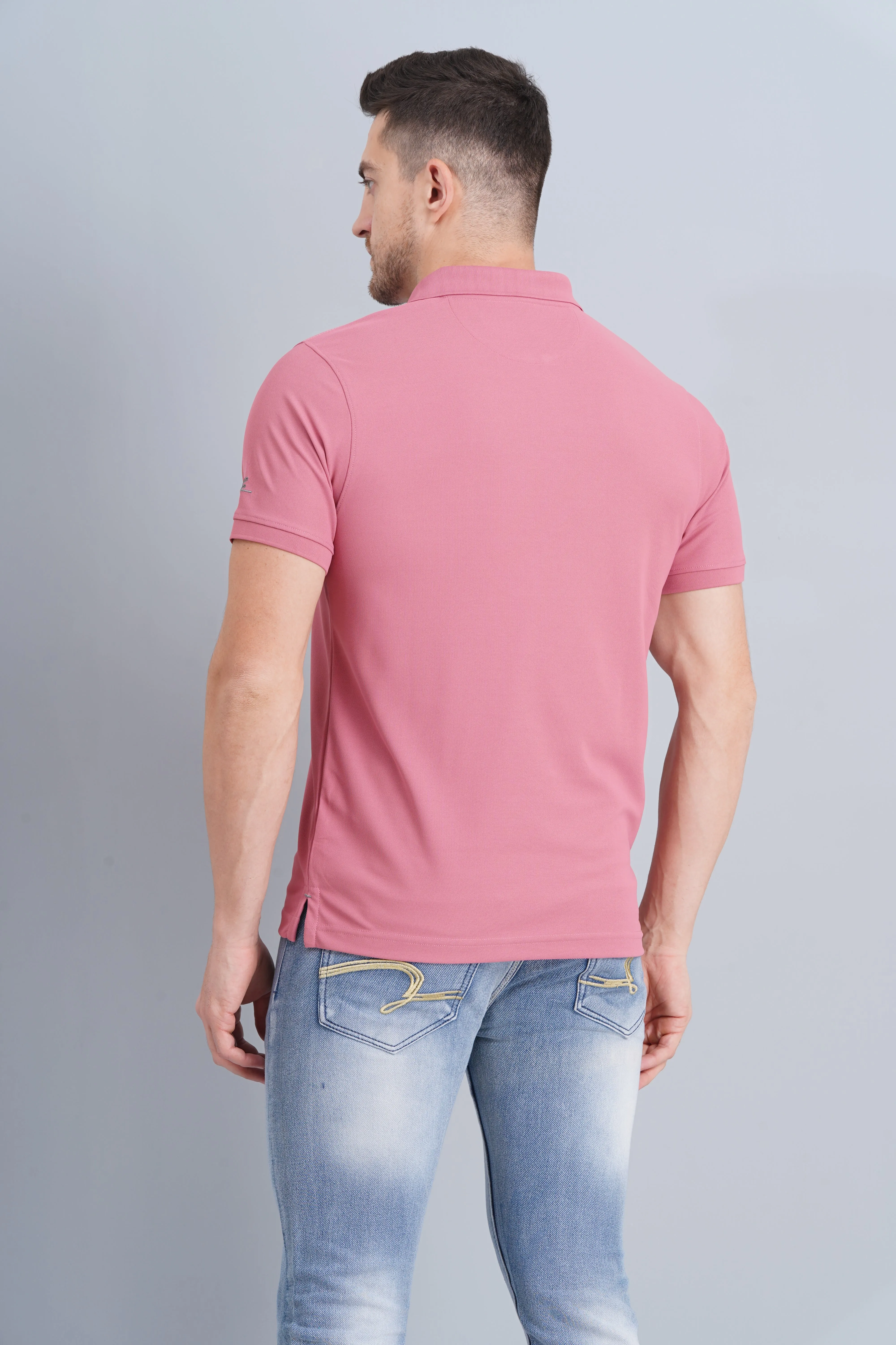 Men's Polo T Shirt Rafale Heather Rose Outdoor Comfort