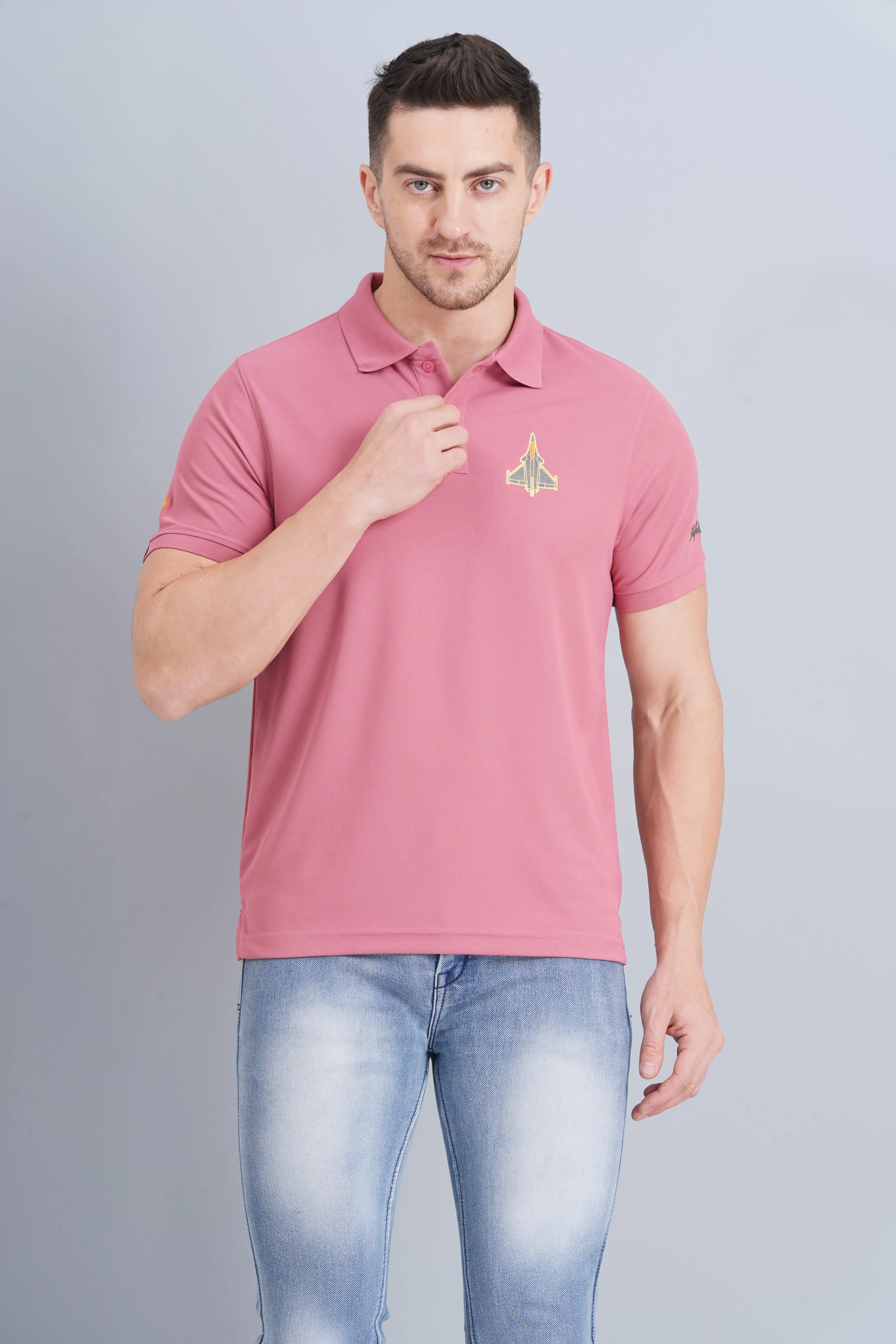 Active Wear Versatile Top Men's Polo T Shirt Rafale Heather Rose