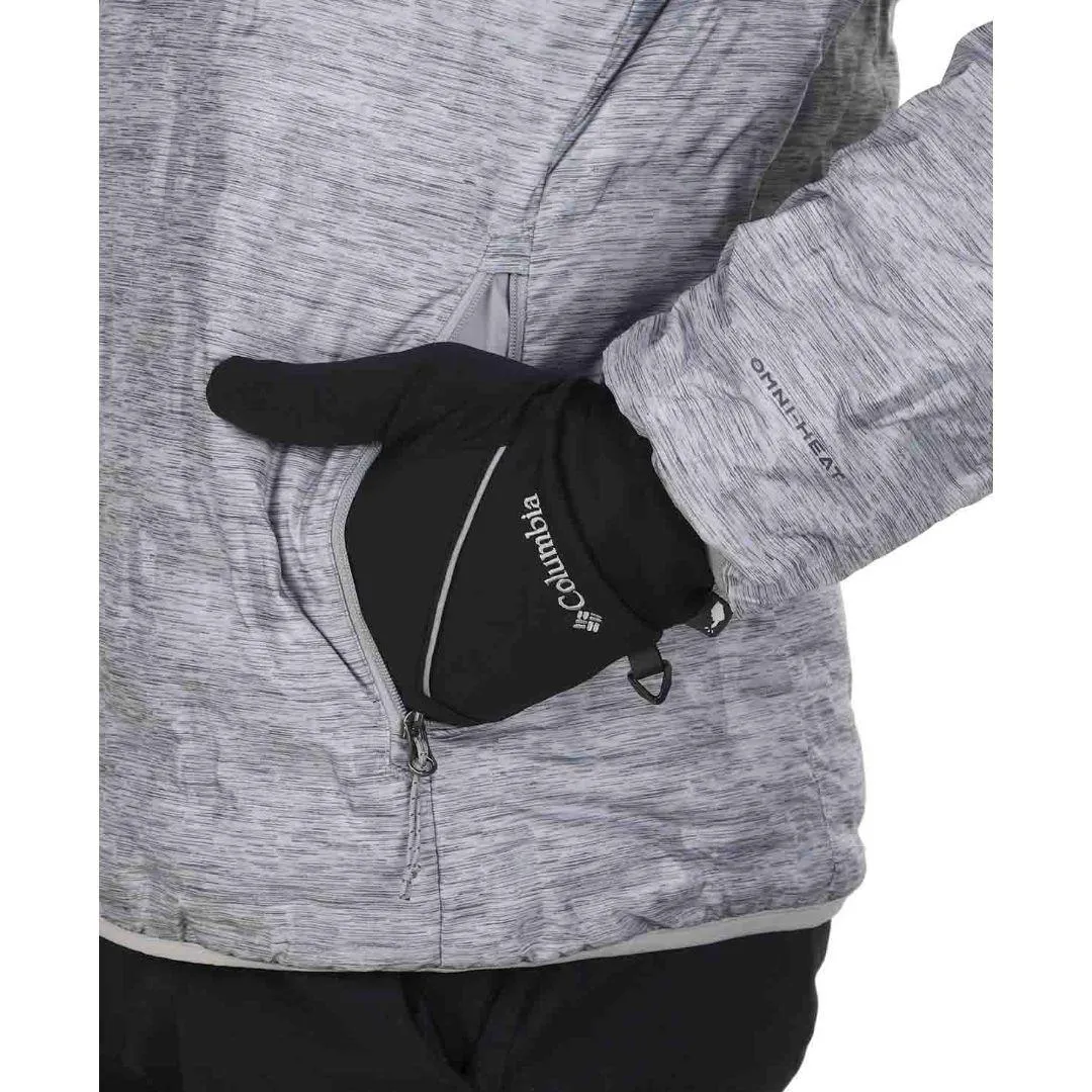 Columbia Men Grey Delta Ridge Down Hooded Jacket foldable Classic Jacket