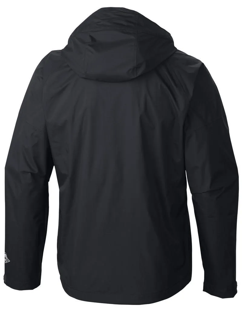 Columbia Men Black Sleeker Jacket Waterproof Daily Wear Snow Prep