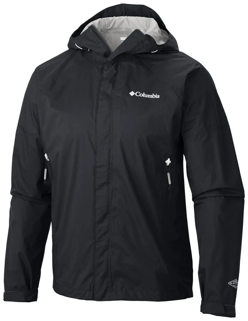 Party SlitPockets Columbia Men Black Sleeker Jacket Waterproof