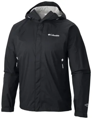 Columbia Men Black Sleeker Jacket Waterproof moonlight Morning Chill