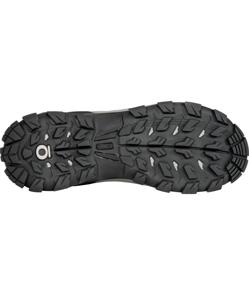 Oboz Men's Bridger Ridge Mid GTX Gunmetal Black Grip Innovation Long Walk Protection