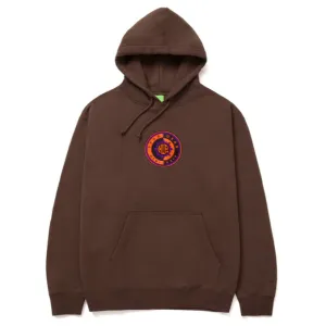 Casual Essentials HUF felpa con cappuccio da uomo Sun God Pullover PF00525 marrone