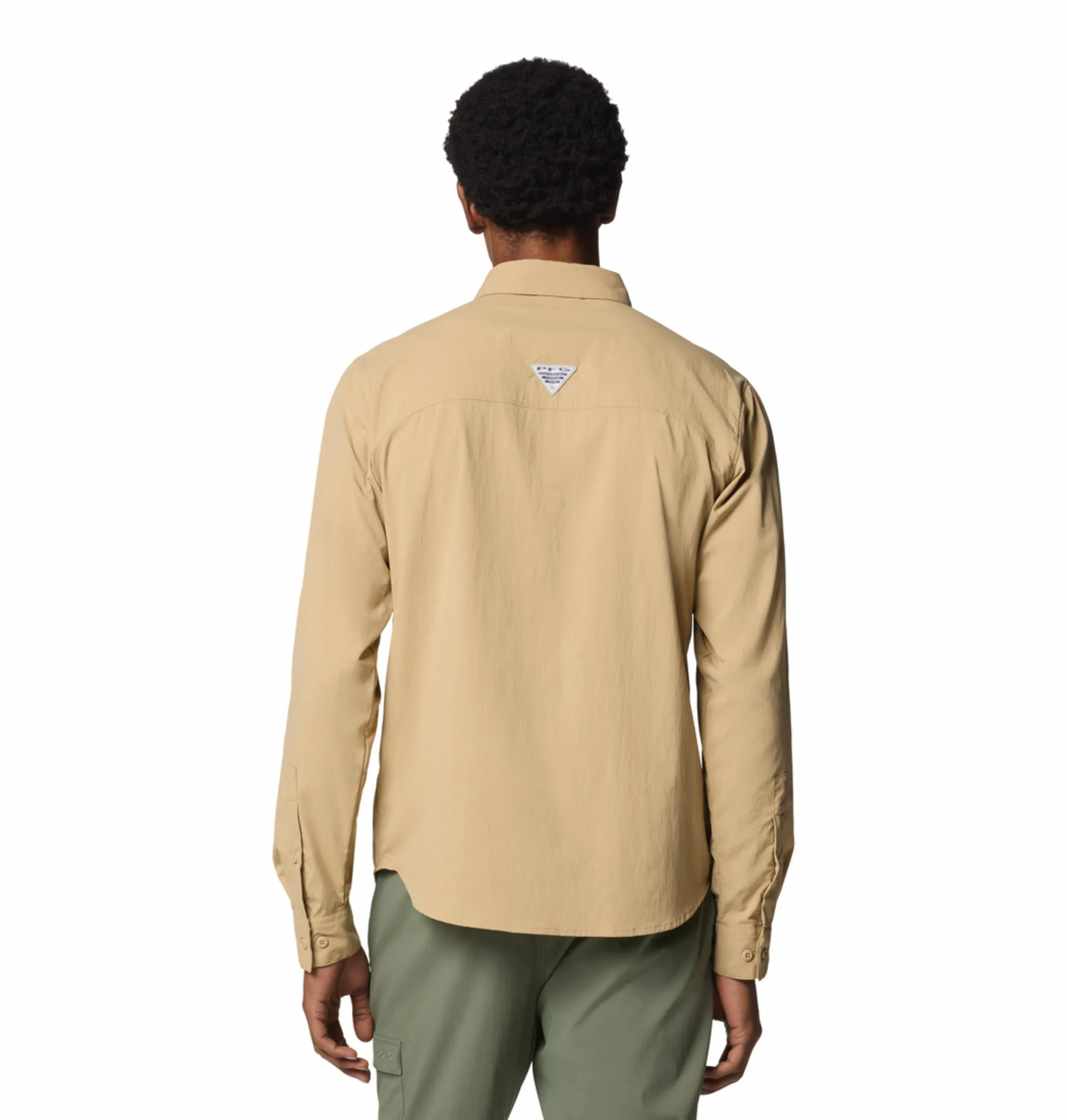 SmoothEdgeTrim ElasticFree Cuffs Columbia Men Brown Wild Cast Long Sleeve Shirt (Sun Protection)