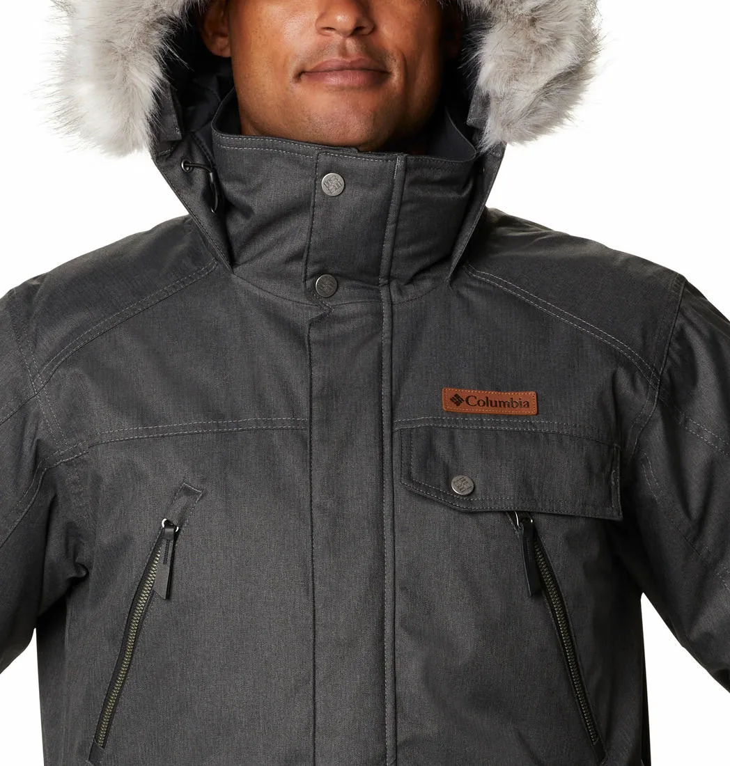 Columbia Men Black Barlow Pass 550 TurboDown Jacket Flexible Mobility Era