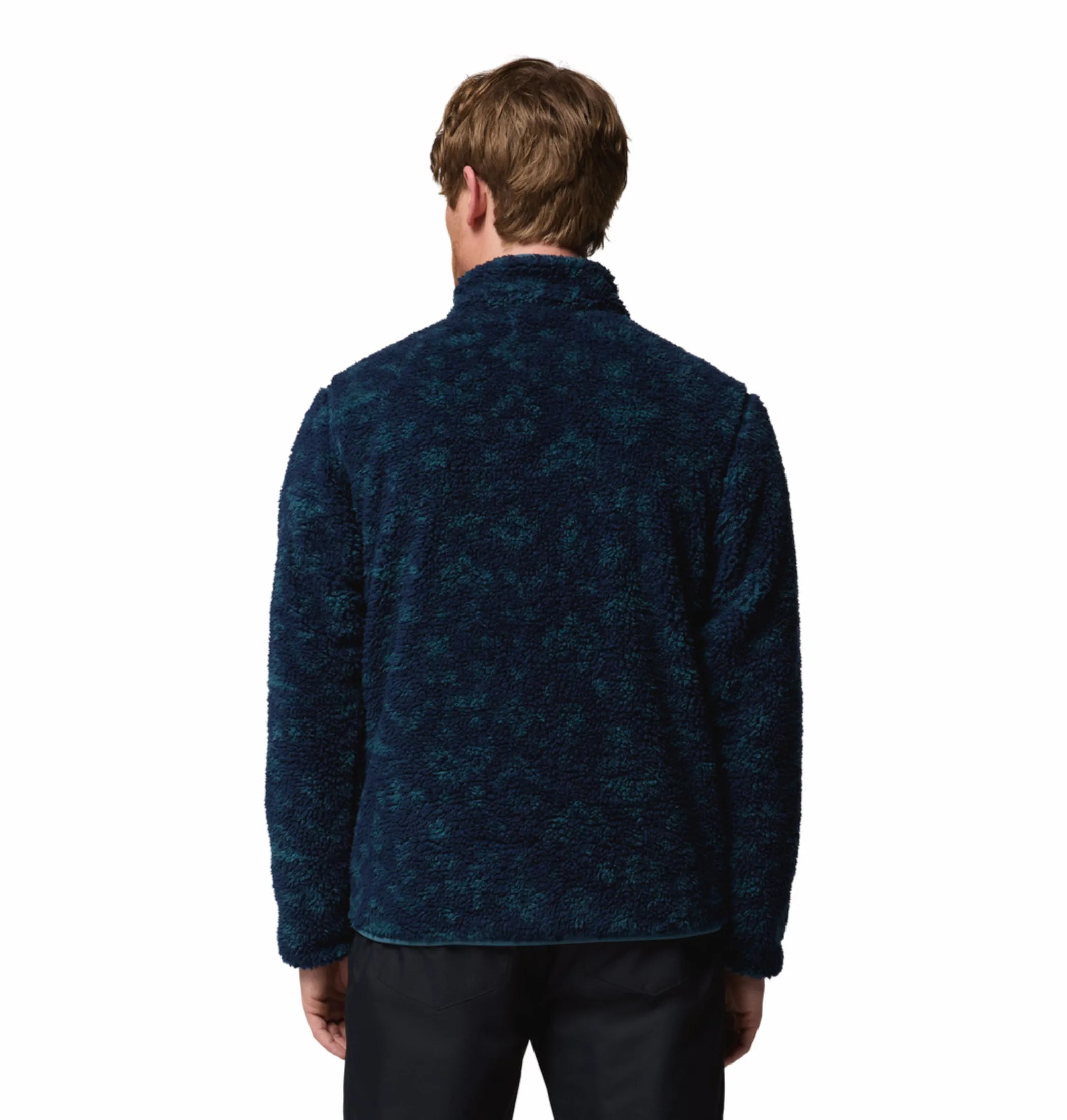 Layer Friendly Stylish Fit Columbia Men Navy Blue Winter Pass Reversible Fleece Jacket