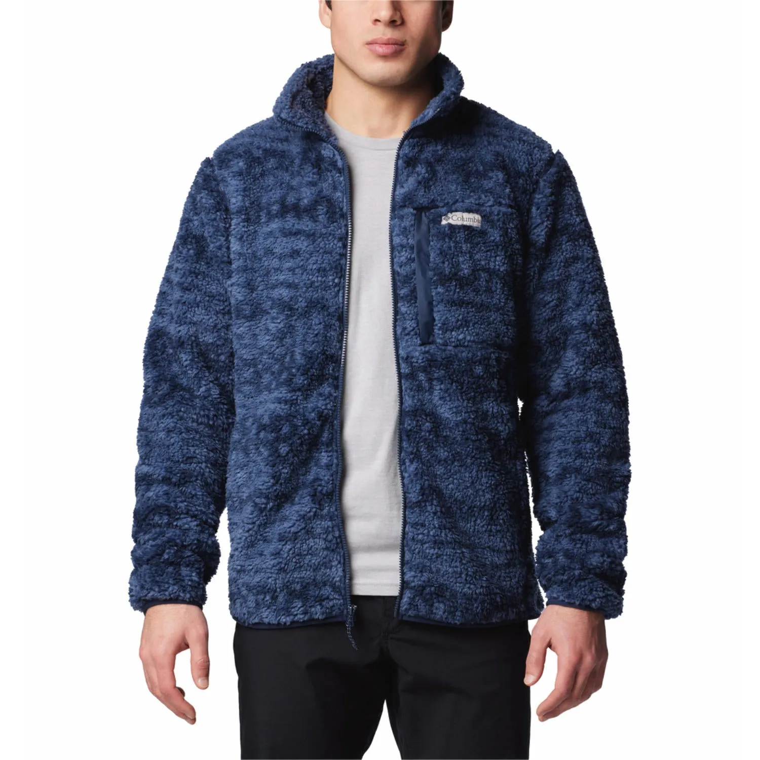 Sunset Stroll Columbia Men Blue Winter Pass Printed Fleece II