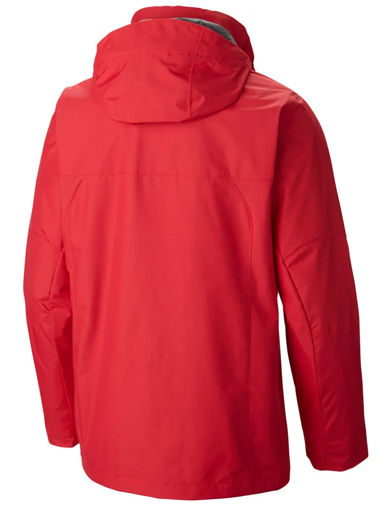 Non Chafing Edges Double Layered Cuffs Columbia Men Red Bugaboo Interchange Jacket