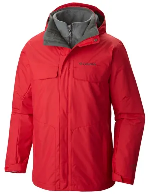 Columbia Men Red Bugaboo Interchange Jacket Contemporary Fit windproof