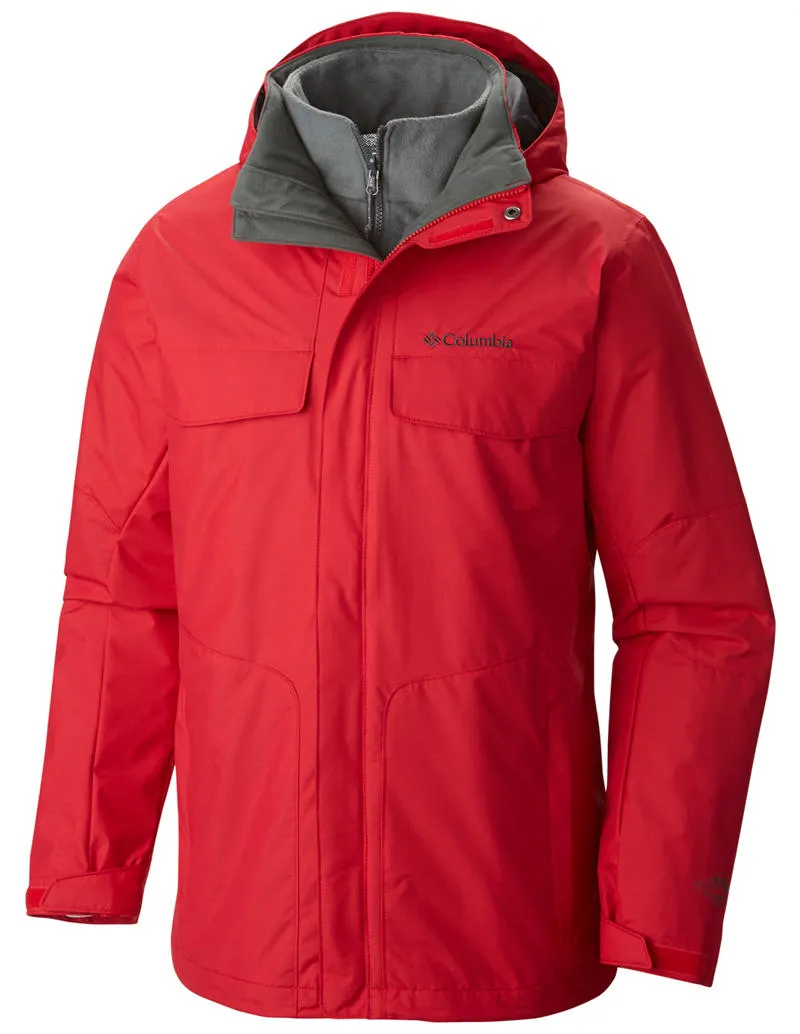 Columbia Men Red Bugaboo Interchange Jacket Contemporary Fit windproof