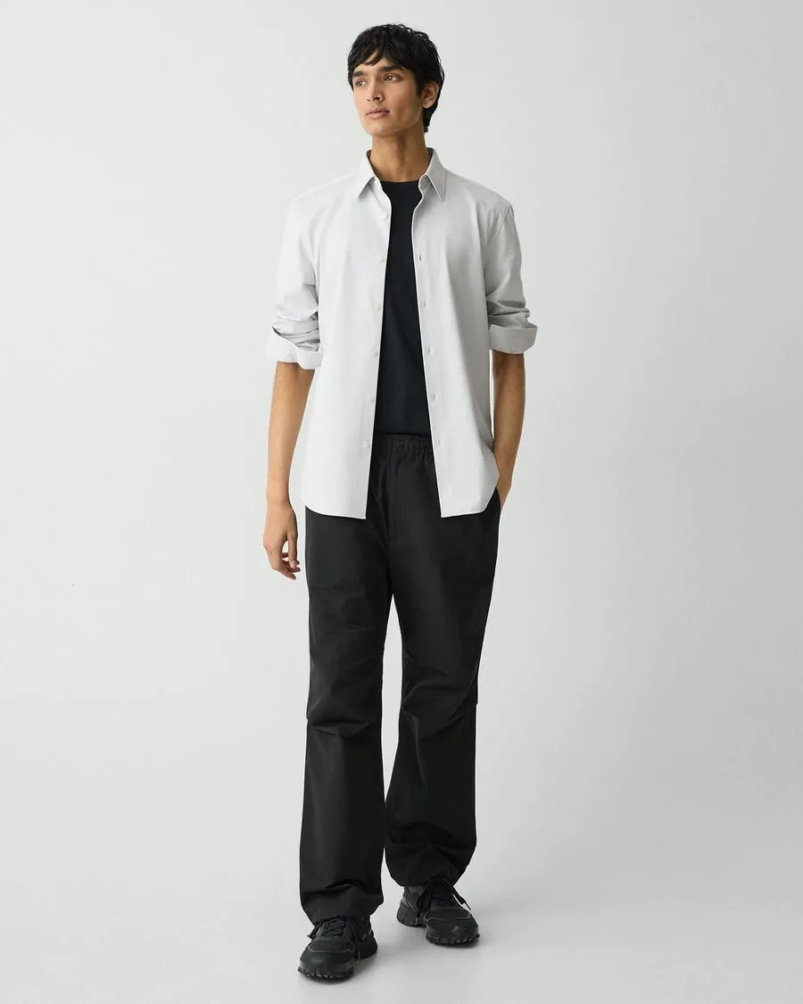 Theory Sylvian Structure Knit Shirt - Fog Tight Core