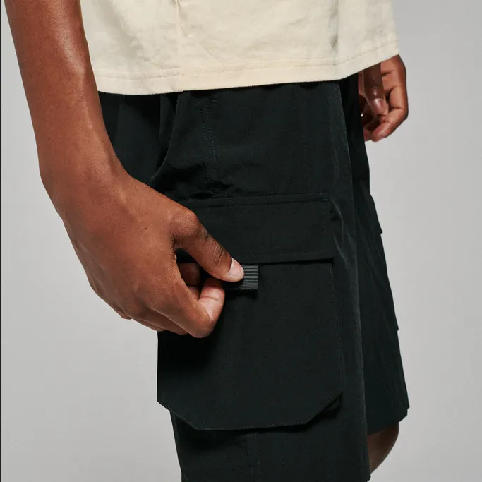 High Elasticity Blend Dolly Noire pantaloncino con tasconi da uomo Techno pa144-po-01 nero