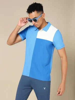 Classic Top Men Colorblock Slim Fit Polo T-shirt with TECHNO COOL 