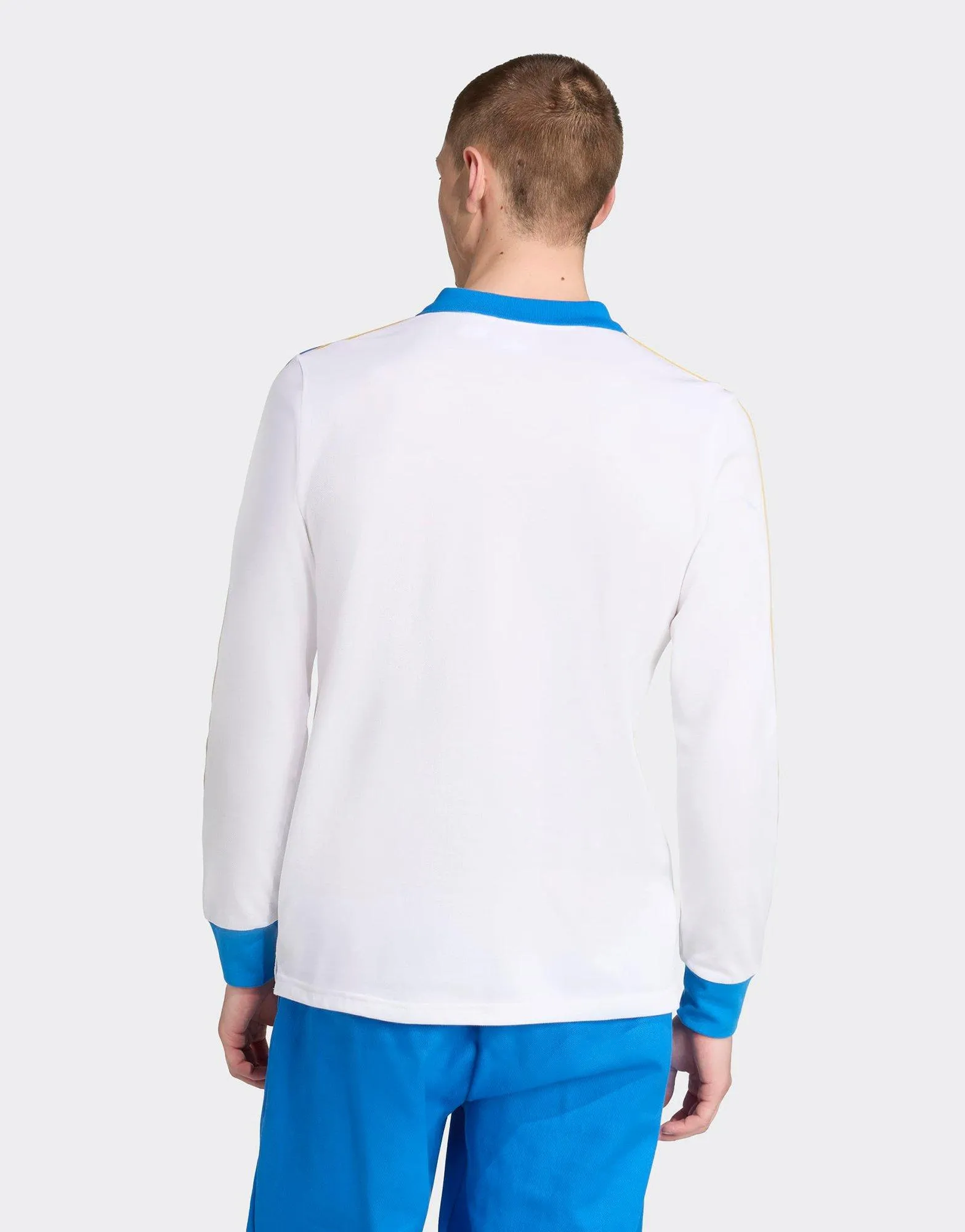 Real Madrid Terrace Icons Long Sleeve Polo Shirt Travel convenience