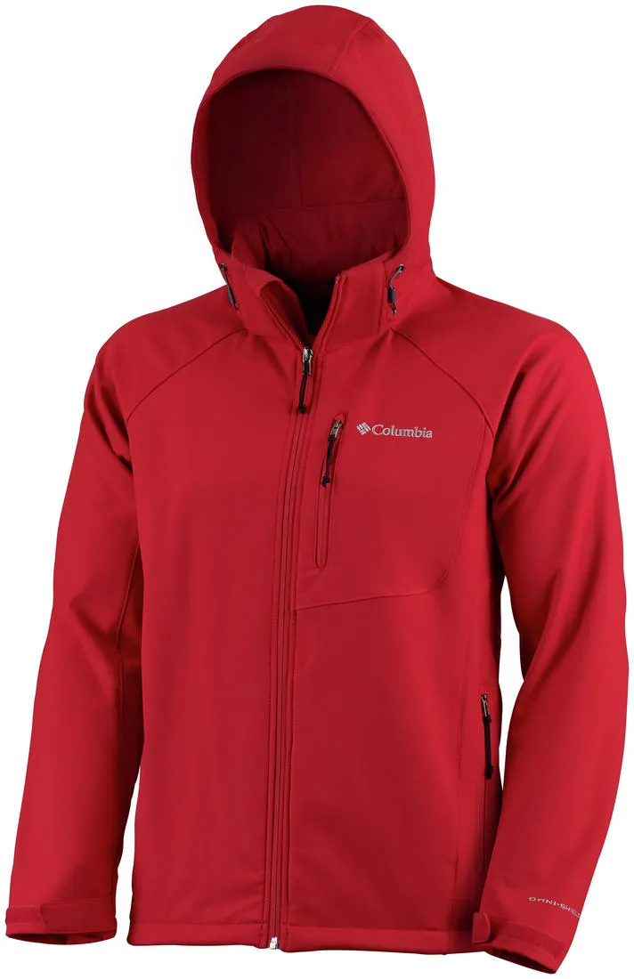 Columbia Men Red Cascade Ridge II Softshell Regular-fit shopping spree