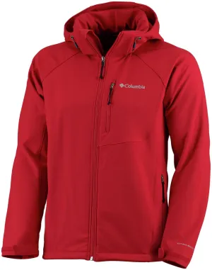 quilted Columbia Men Red Cascade Ridge II Softshell