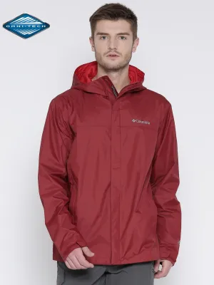 Columbia Men Red Watertight II Jacket Waterproof Three Layer Laminate Heat Reflective Tech