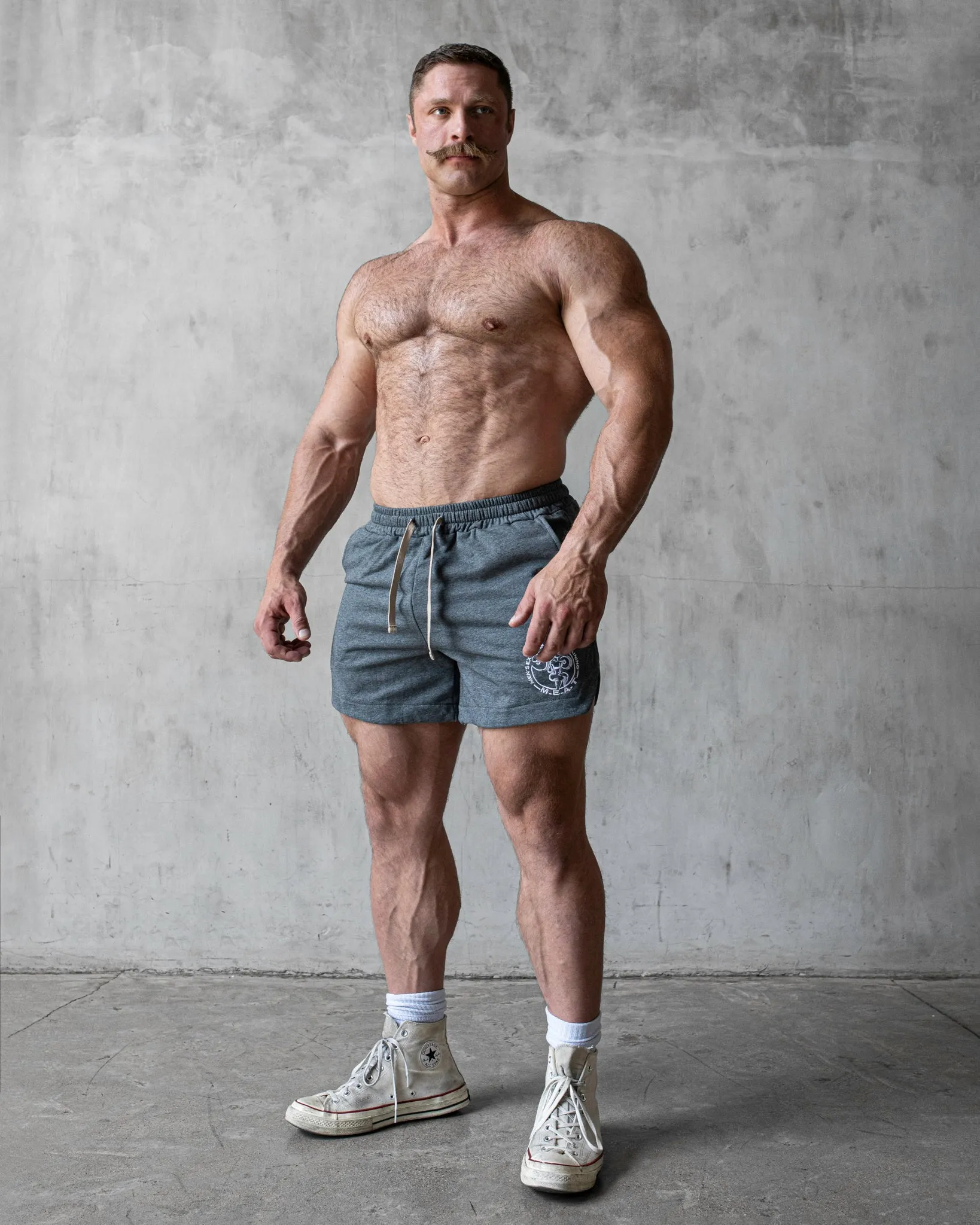 LIFTING SHORTS ?C COTTON / GRAPHITE GREY Floral Print