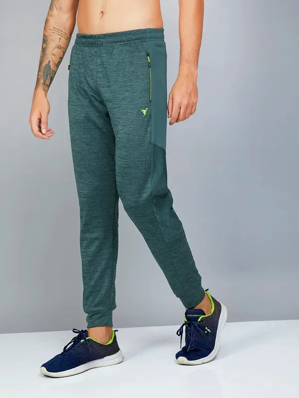 Men Melange Slim Fit Trackpants with TECHNO DRY Mobility Shorts Capri Cozy Fit Wear