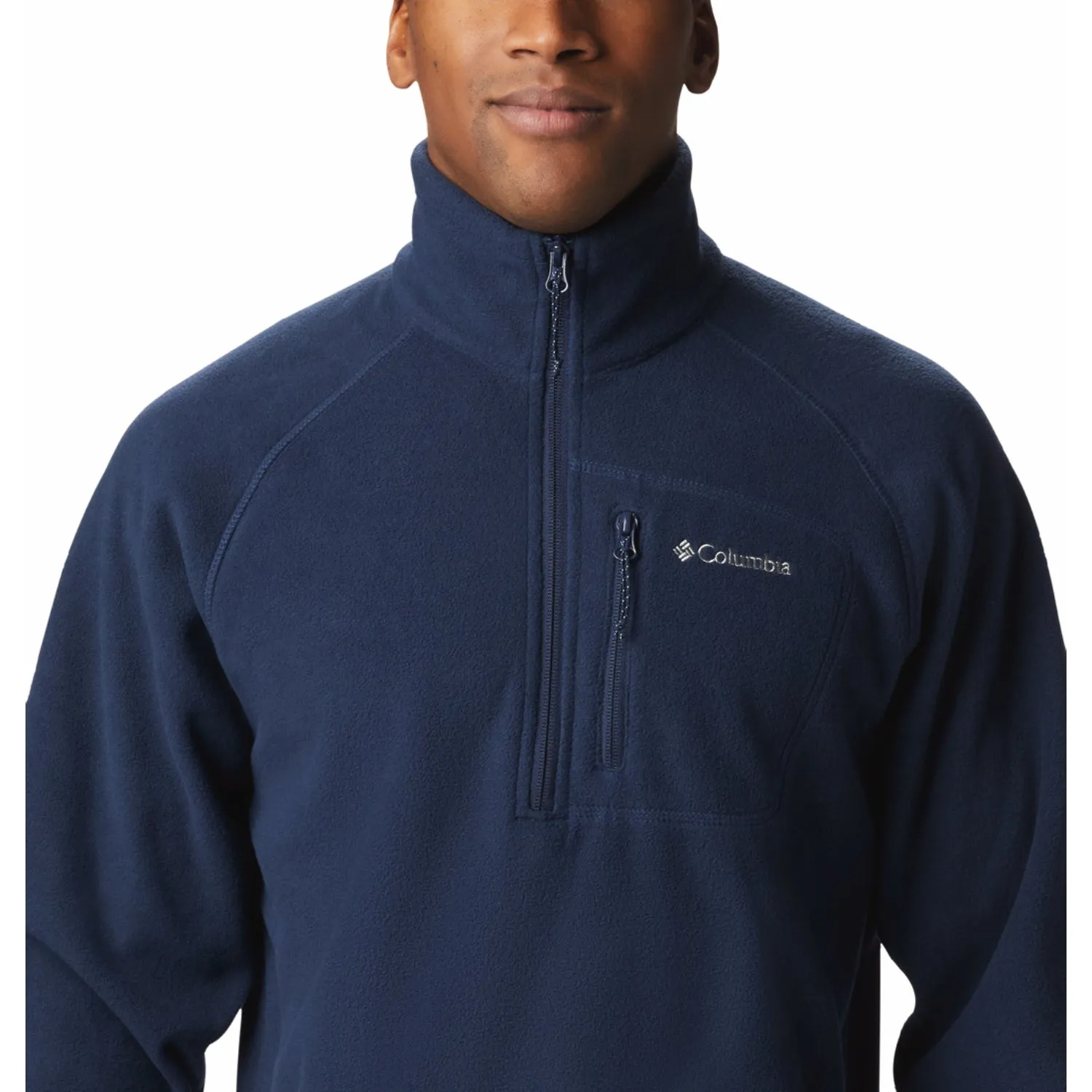 Relaxed Outfit Gear Columbia Men Blue Fast Trek III Half Zip Fleece