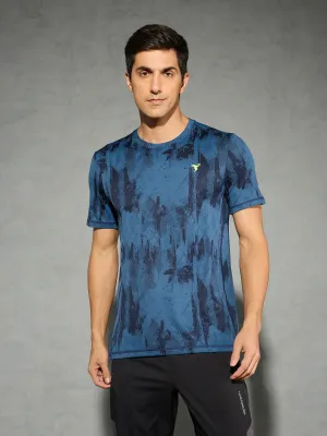 Men Jacquard Slim Fit Crew Neck T-shirt with DOUBLE COOL Casual Choice Wear