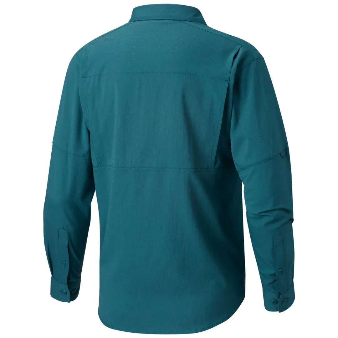 Columbia Men Green Silver Ridge Lite Long Sleeve Shirt (Sun Protection) MoistureWickingMaterial Myth Soul