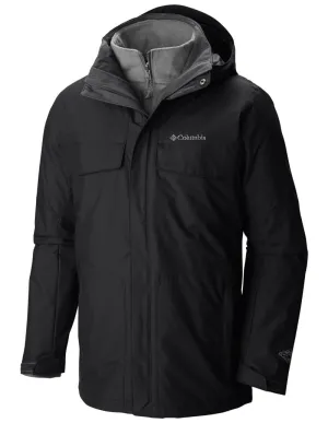Columbia Men Black Bugaboo Interchange Jacket Passport Ergonomic Shoulder Panels