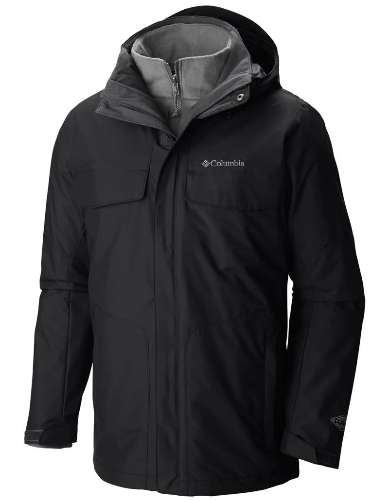 Elastic waist Rugged Outerwear Columbia Men Black Bugaboo Interchange Jacket