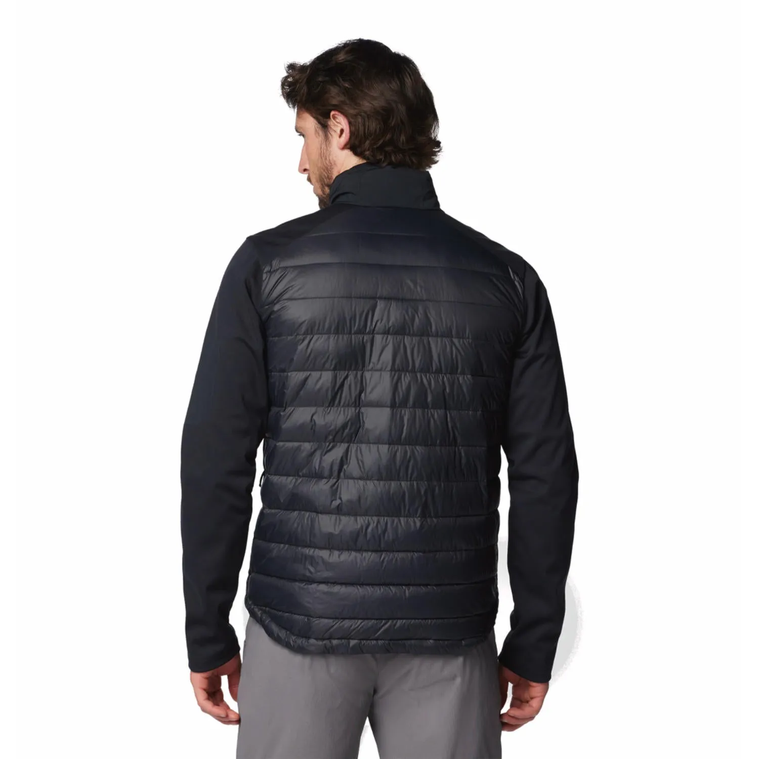 Columbia Men Black Columbia Tech Hybrid Softshell Packable option Breathable Mesh Panels