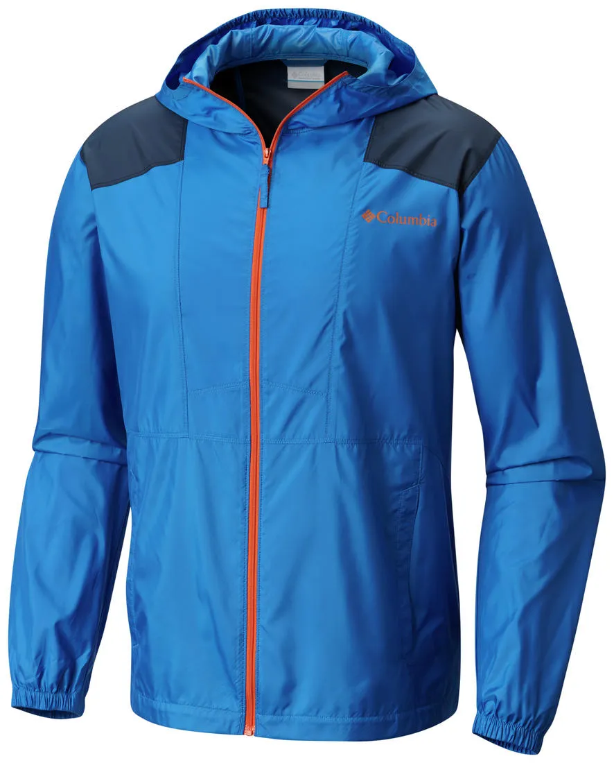 Columbia Men Blue Flashback Windbreaker University Windproof Closure